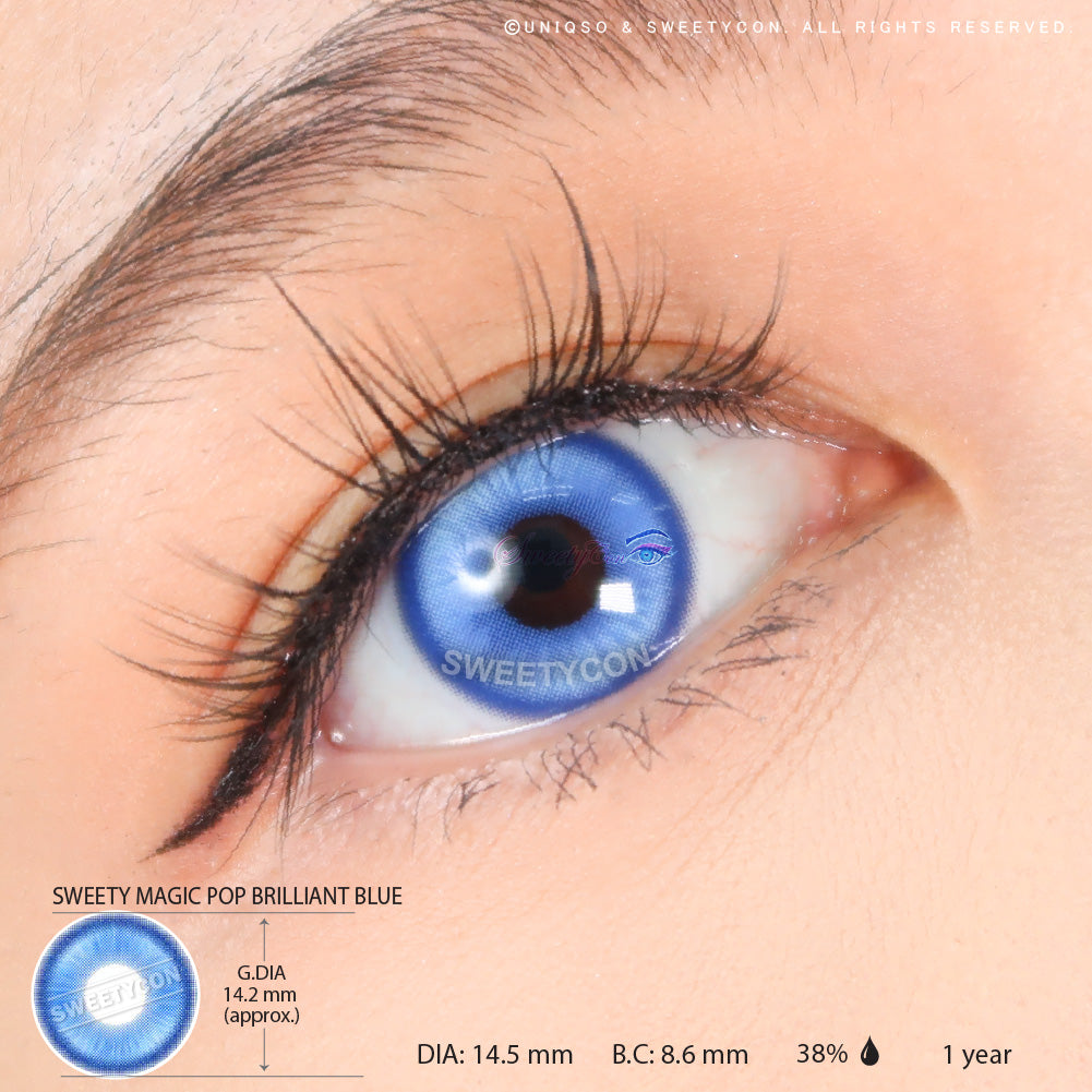 Sweety Magic Pop Brilliant Blue-Anime Cosplay Contacts-US Fast