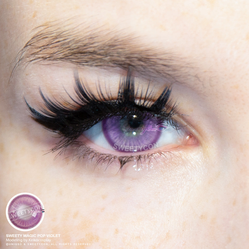 Sweety Magic Pop Violet-Anime Cosplay Contacts-US Fast Shipping