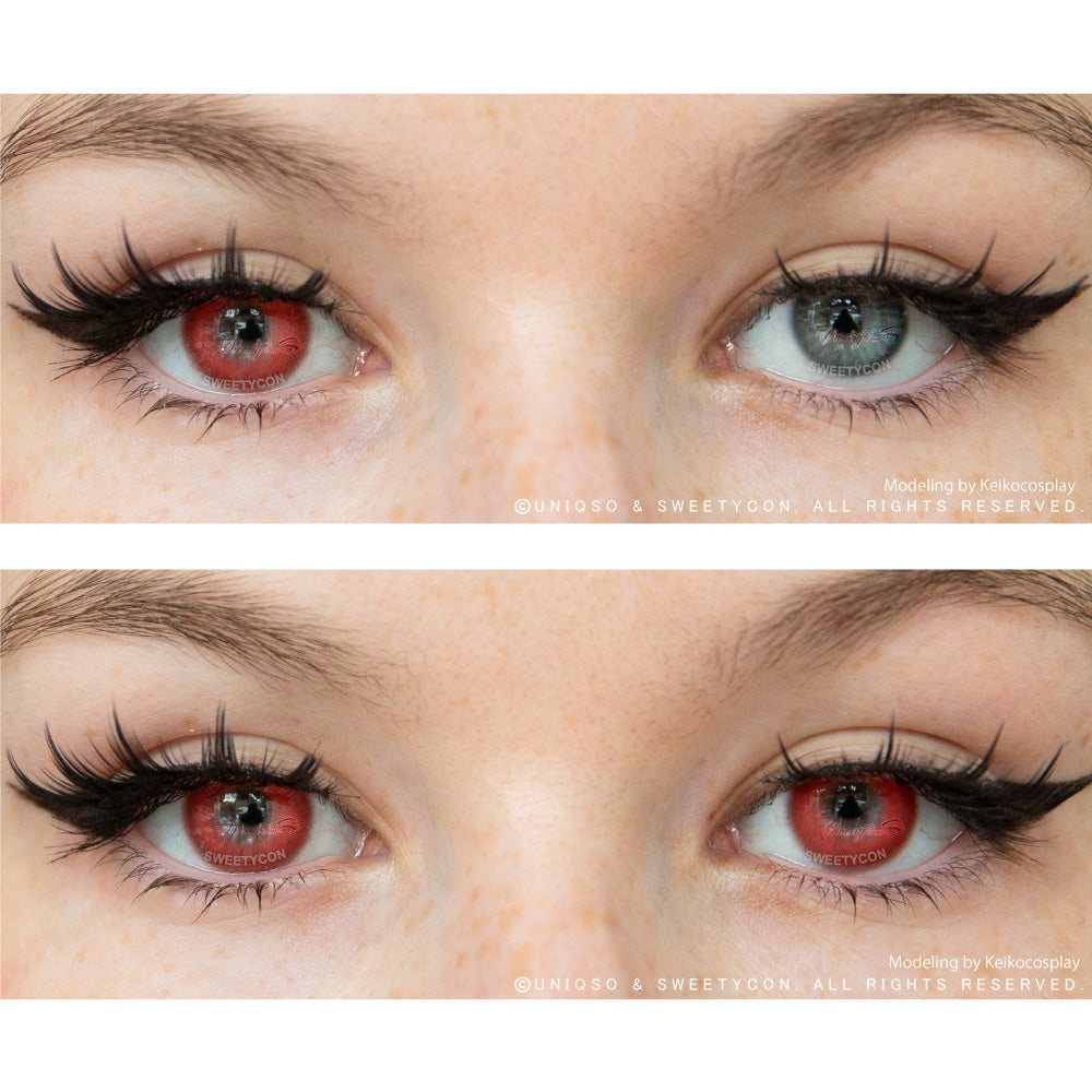 Sweety Milkshake Red Anime Cosplay Contacts US Fast Shipping – UNIQSO