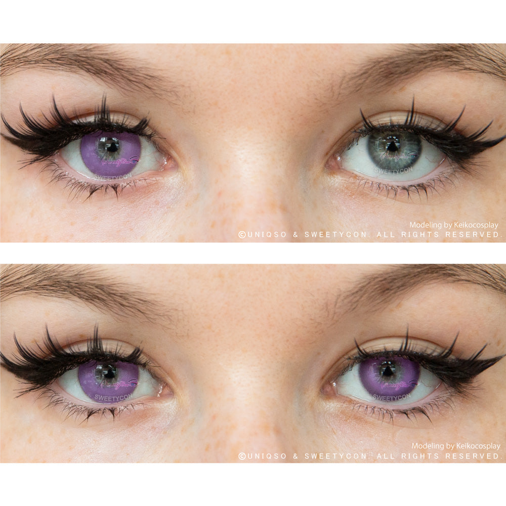Sweety Milkshake Violet Colored Contacts – UNIQSO