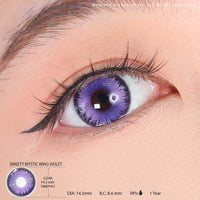 Sweety Mystic Wing Violet (1 lens/pack)-Colored Contacts-UNIQSO