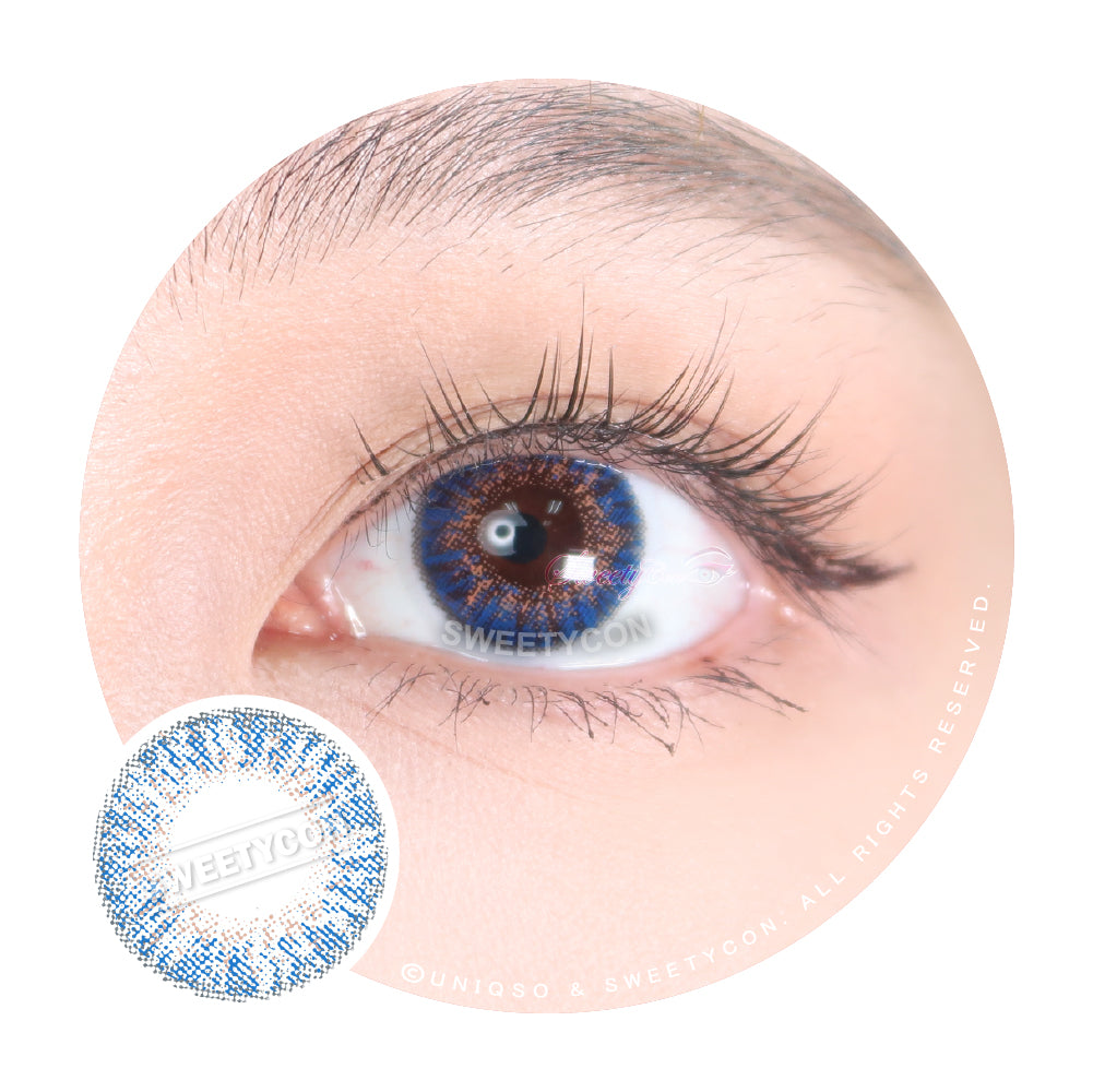 Sweety Ocean Blue Hazel colored contacts