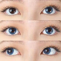 Sweety Pomelo Blue colored contacts