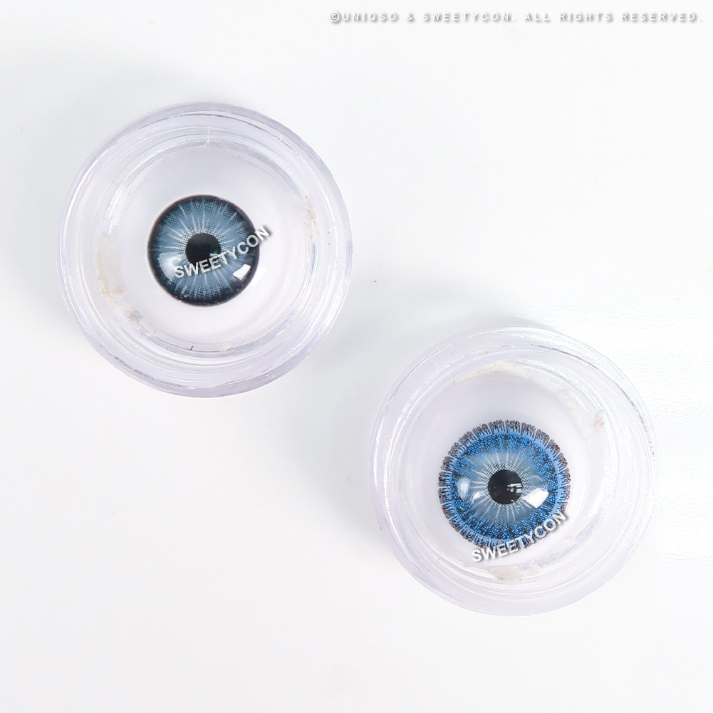 Sweety Pomelo Blue colored contacts