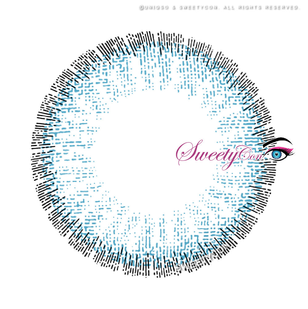 Sweety Pomelo Blue colored contacts
