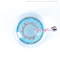 Sweety Poppy Blue (1 lens/pack)-Colored Contacts-UNIQSO