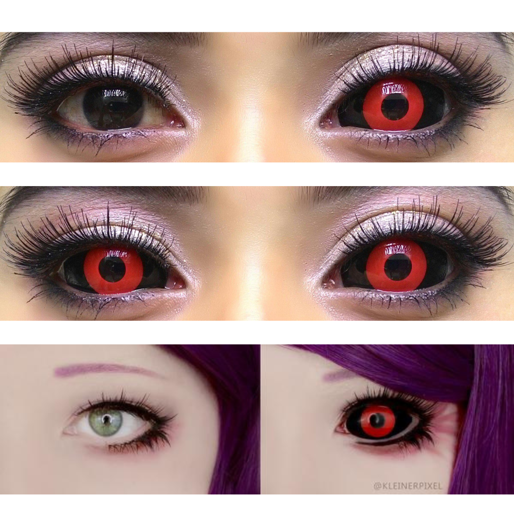 Sclera Contacts Tokyo Ghoul - Red Ghoul/Gremlin – UNIQSO