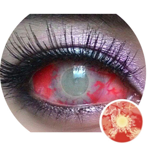 Sweety Red Sclera Contacts Zombie – UNIQSO