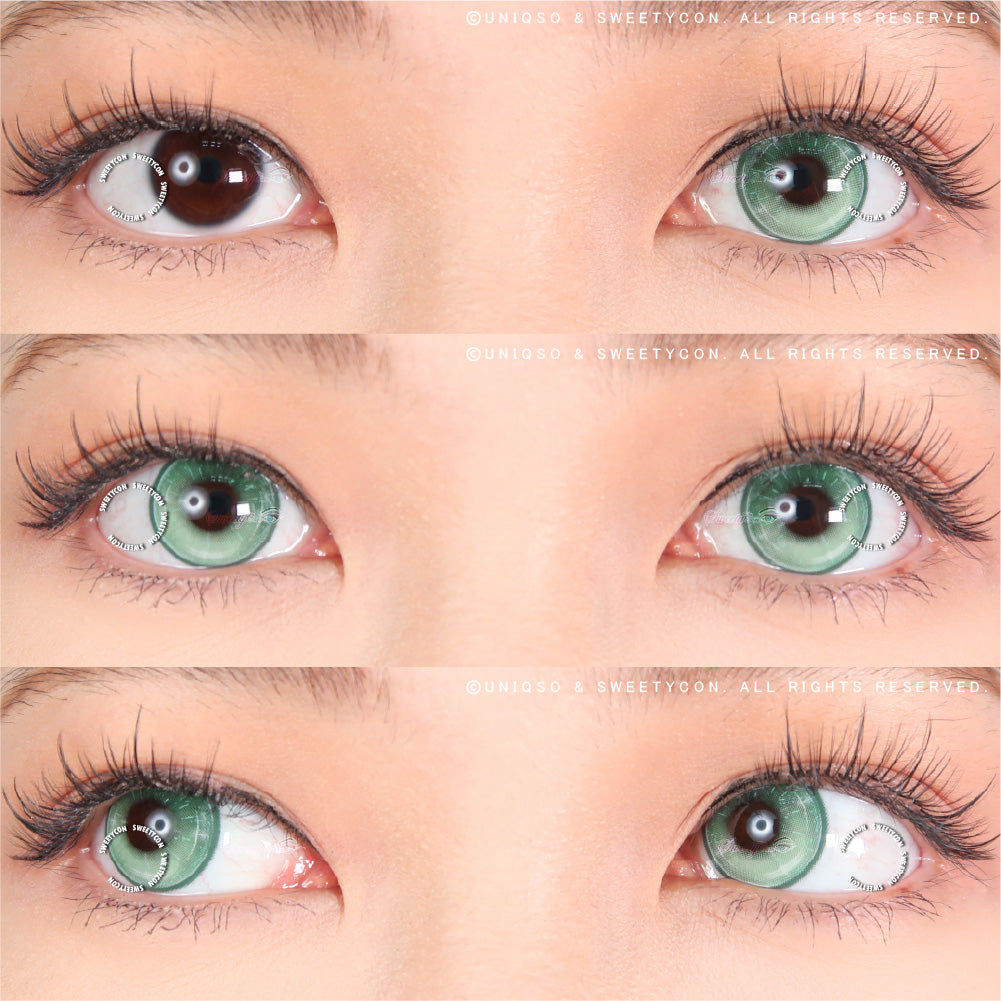 Sweety Vista Green Colored Contacts | Perfect For Light Green Eye