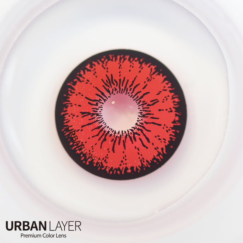 Urban Layer Crazy Lab Tokyo N Red Cosplay & Halloween Contacts UNIQSO