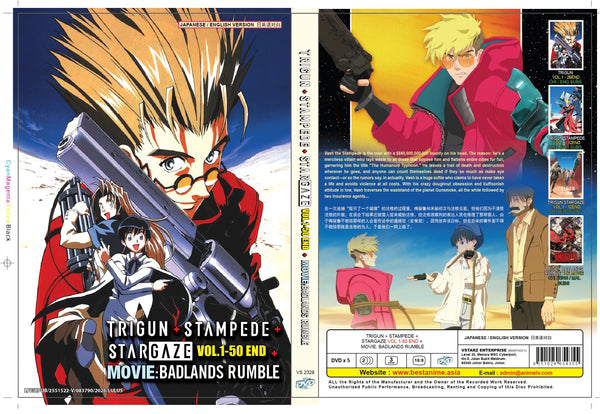 Original DVD - Trigun+ Stampede + Stargaze Vol.1-50 End+Movie