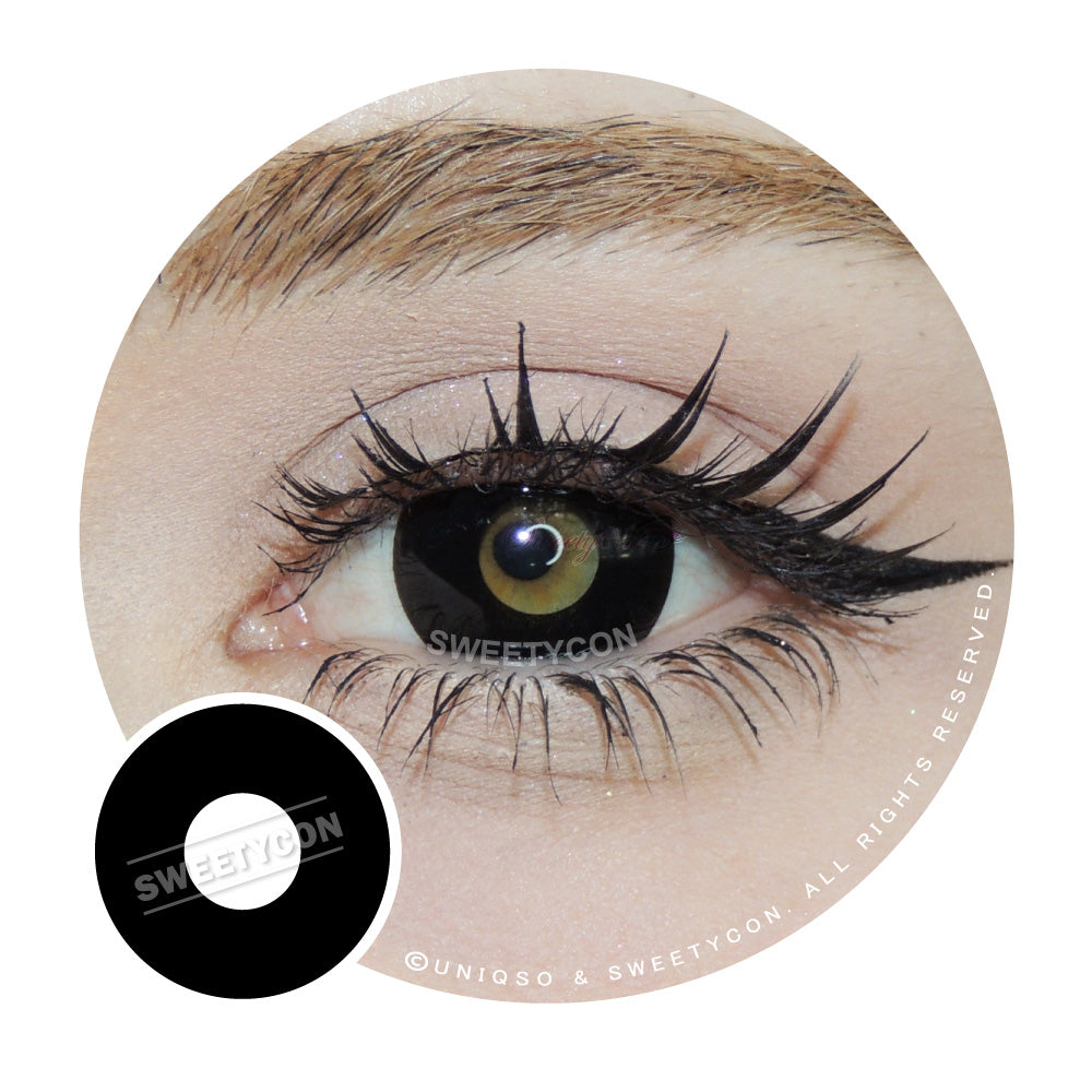Sweety Crazy Black Out - 1 Day Disposable Halloween Contacts – UNIQSO