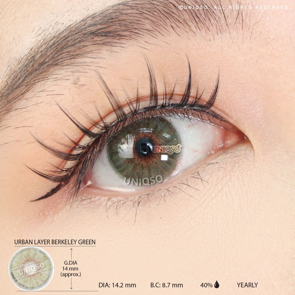 Urban Layer Berkeley Green (1 lens/pack)-Colored Contacts-UNIQSO