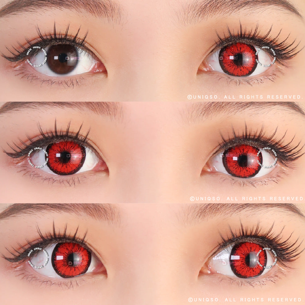 Urban Layer Crazy Lab Tokyo N Red Cosplay & Halloween Contacts