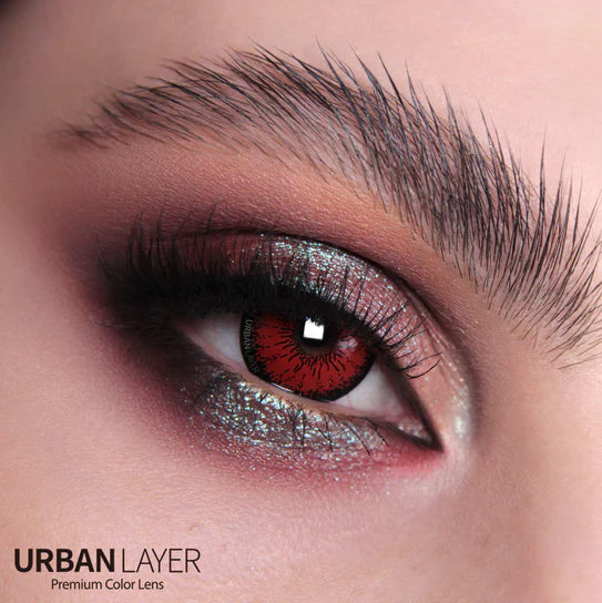 Urban Layer Crazy Lab Tokyo N Red Cosplay & Halloween Contacts