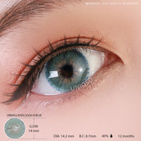 Urban Layer Gogh N Blue colored contacts