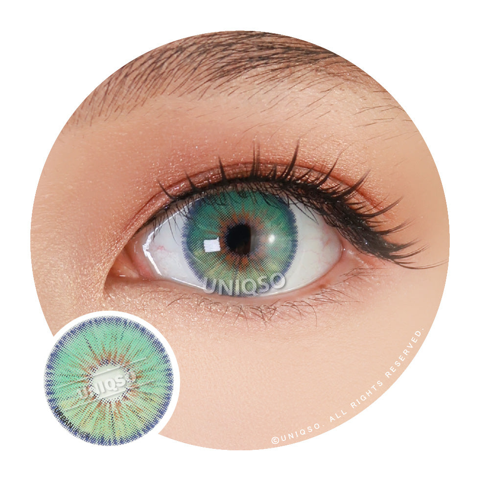 Urban Layer Las Vegas Jade Green colored contacts