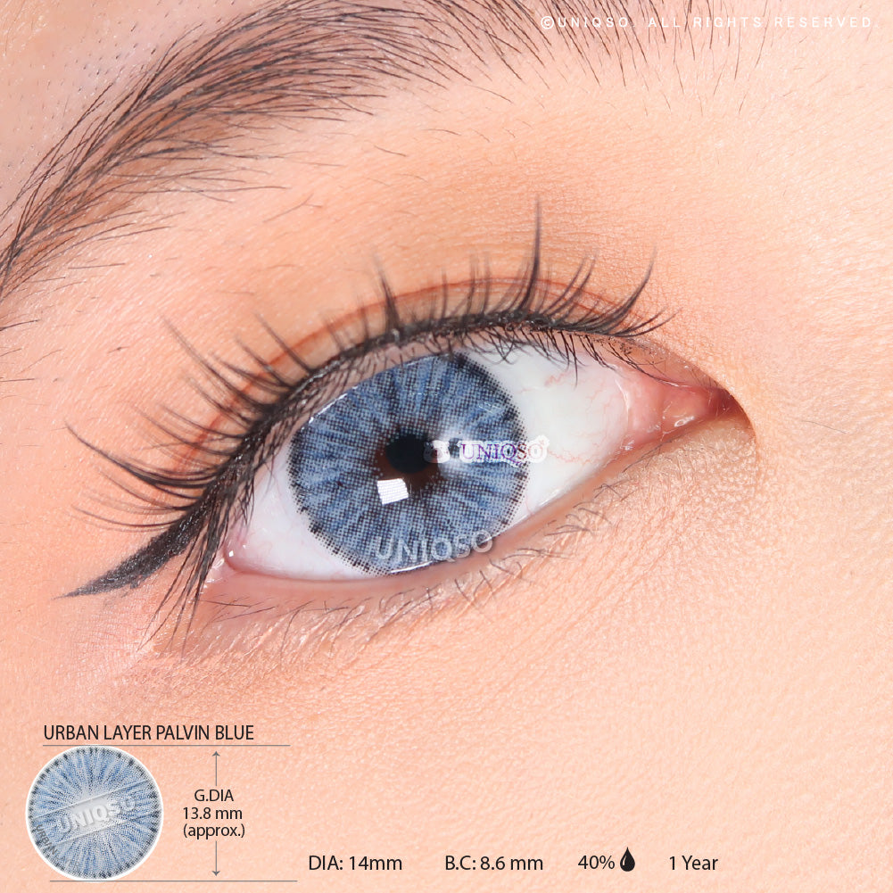 Urban Layer Palvin Blue colored contacts