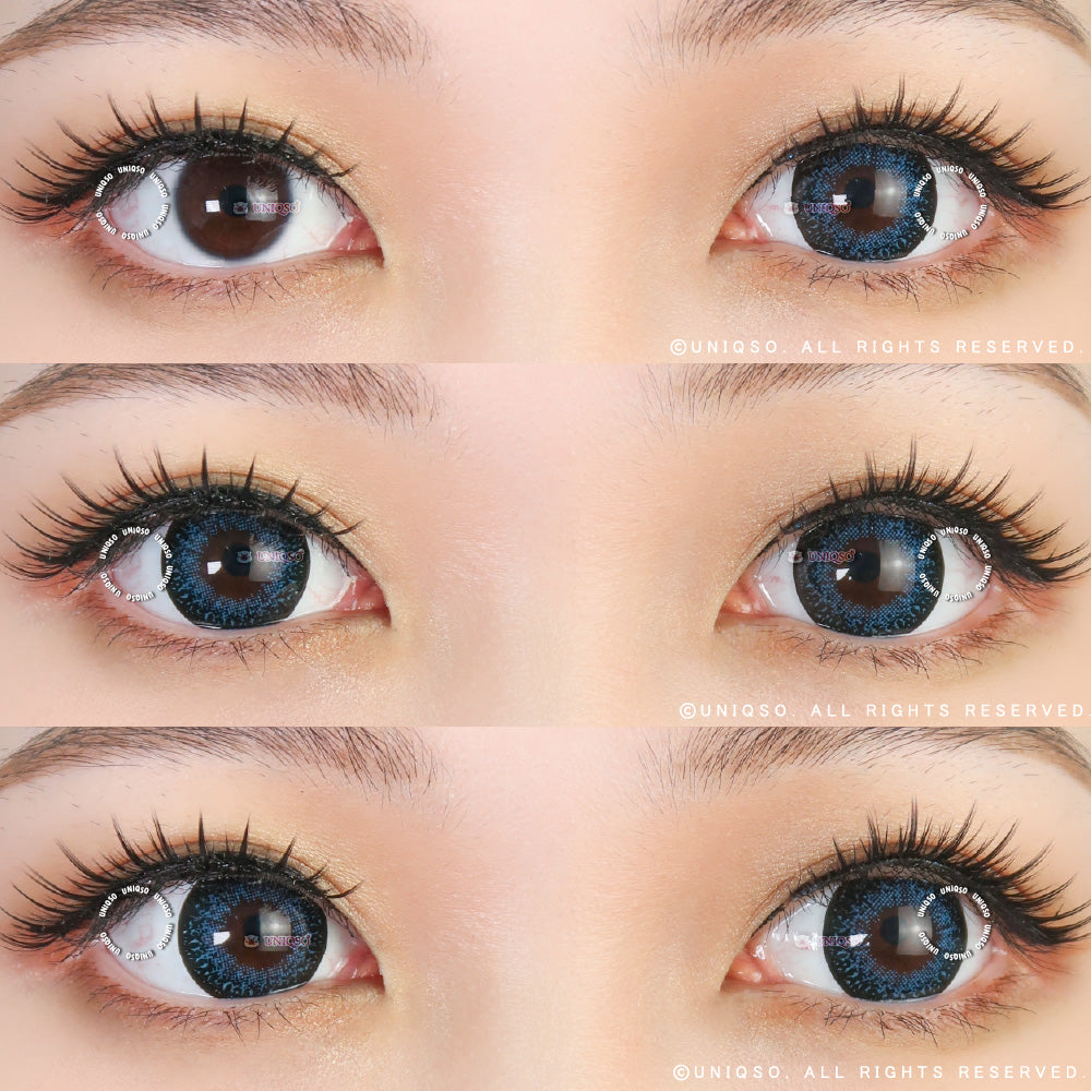 Cute Kira Kira Blue Colored Contact Lens for Charming & Adorable