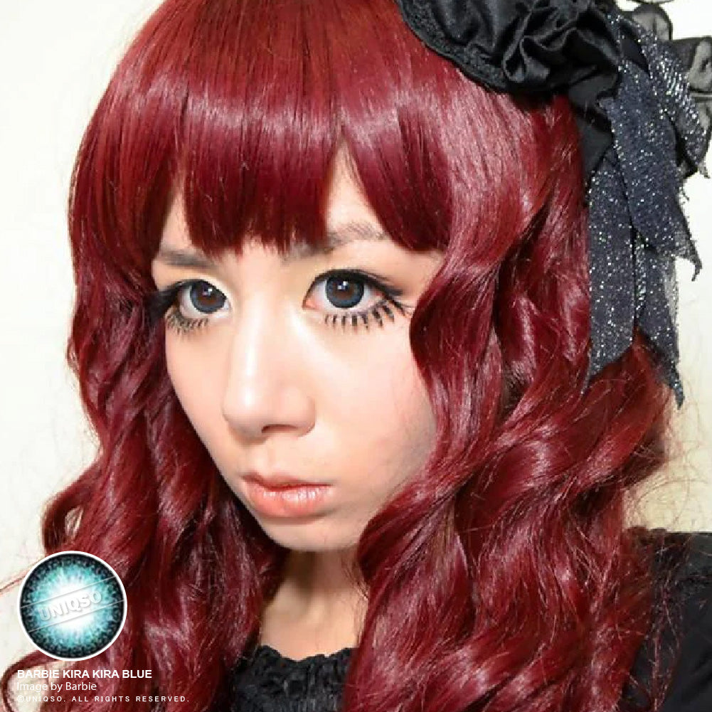 Cute Kira Kira Blue Colored Contact Lens for Charming & Adorable