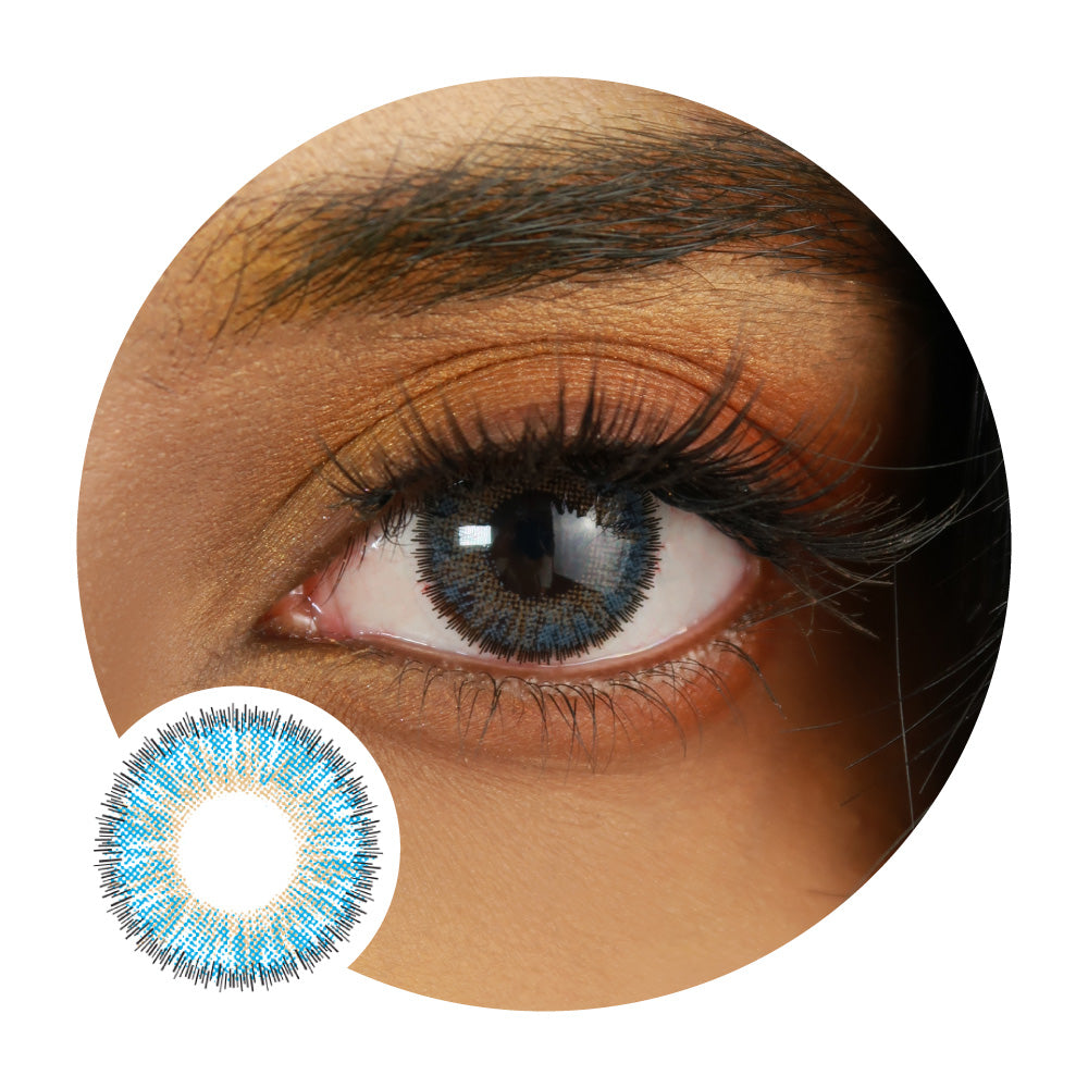 Neo Vision Toric - Dali 3 Color Blue Colored Contacts For