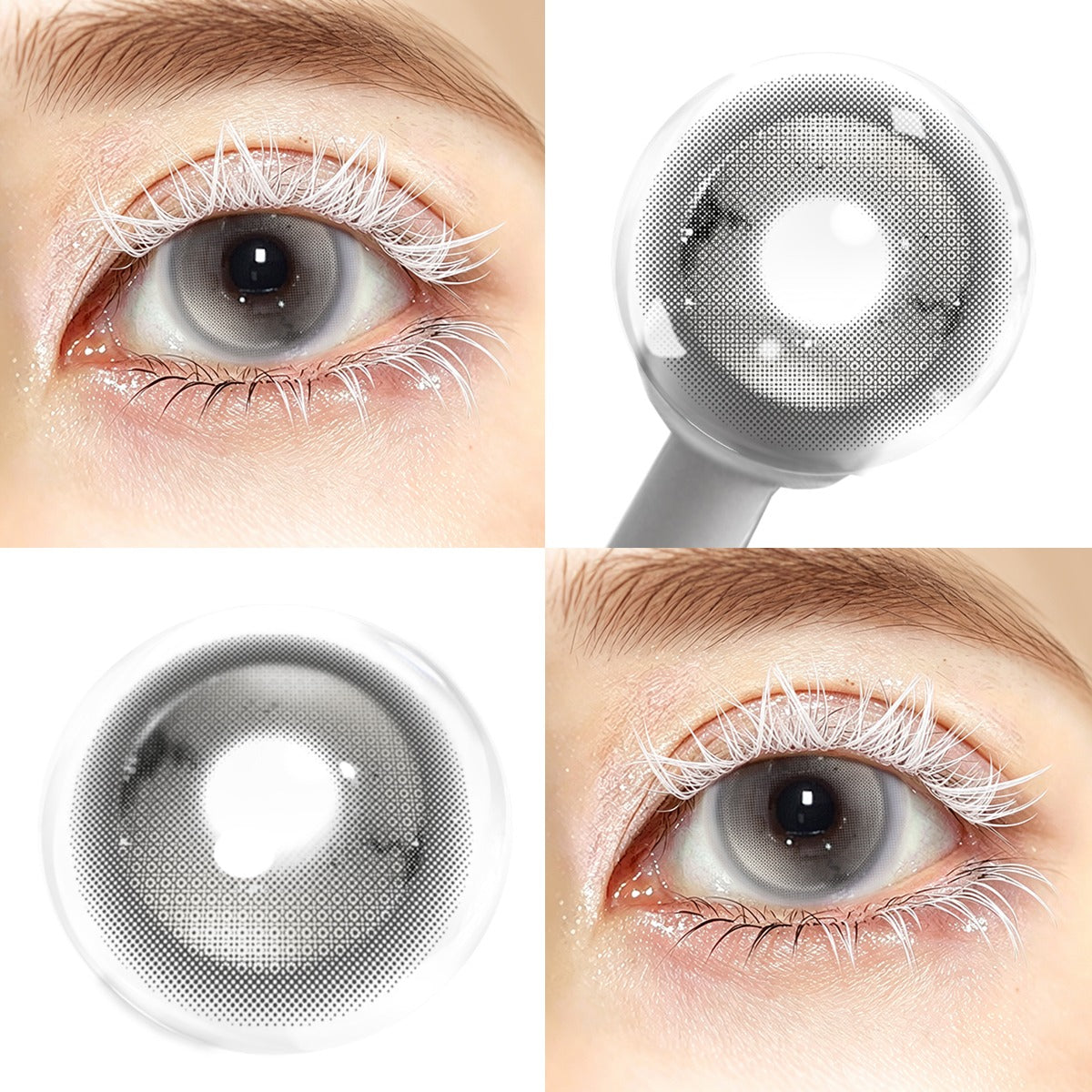 Sweety Cloud Dancer Grey (1 lens/pack)-Crazy Contacts-UNIQSO
