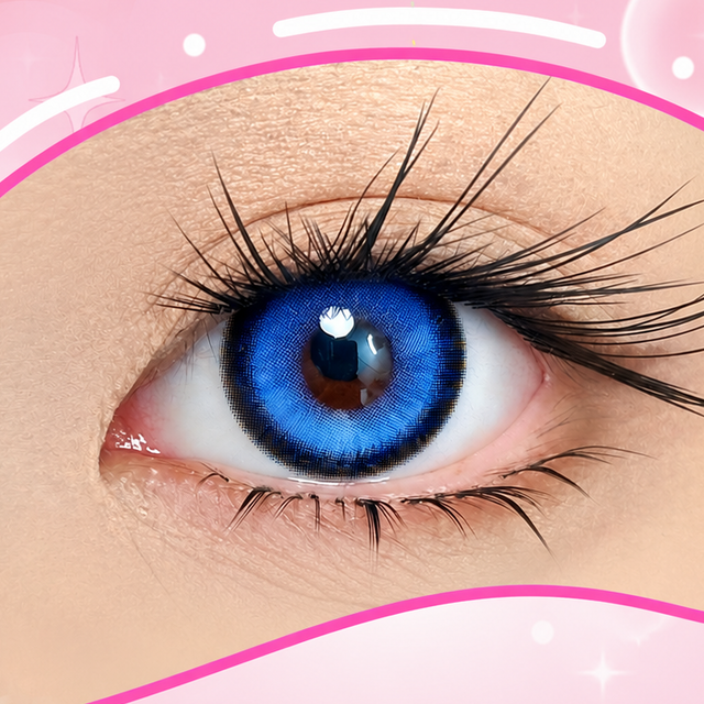 LumiDukki Gemflare Blue (2 lenses/pack)-Colored Contacts-UNIQSO