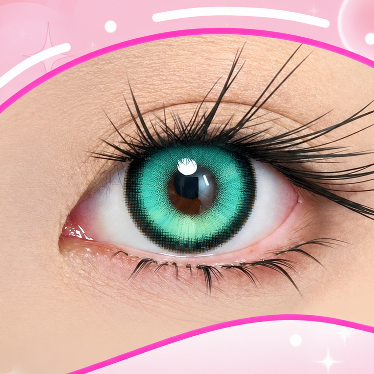 LumiDukki Gemflare Green (2 lenses/pack)-Colored Contacts-UNIQSO