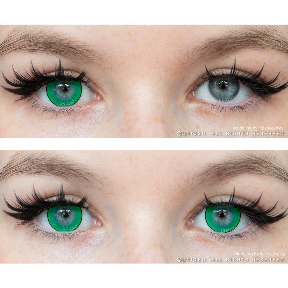 Kazzue Intense Pop Green Colored Contacts – UNIQSO