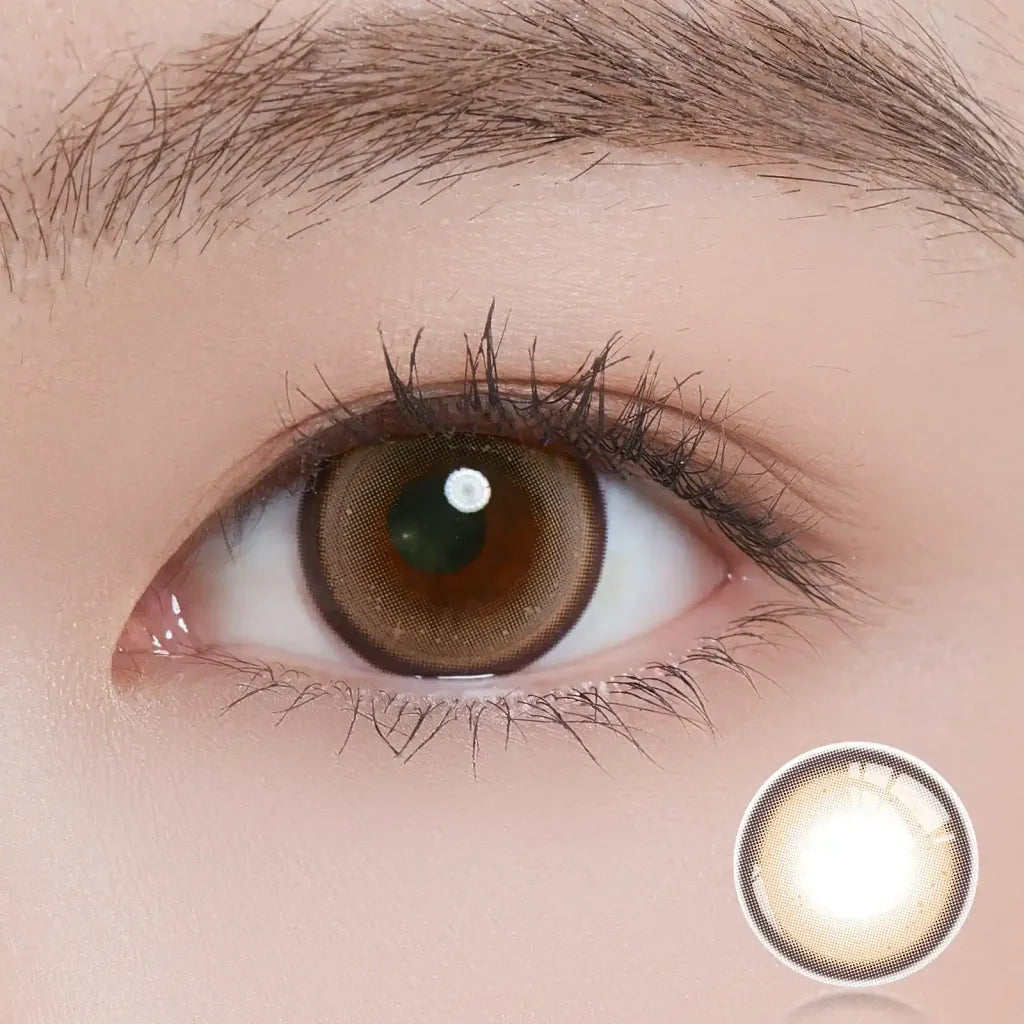 ii99 Monthy Disposable - Cowry Choco (2 Lenses/pack)-Colored Contacts-UNIQSO