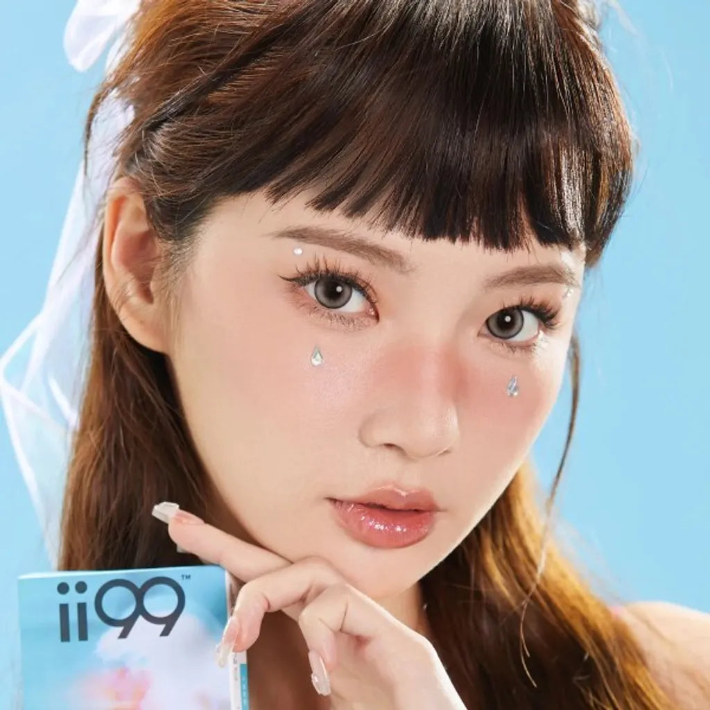 ii99 Monthy Disposable - Jelly Grey (2 Lenses/pack)-Colored Contacts-UNIQSO