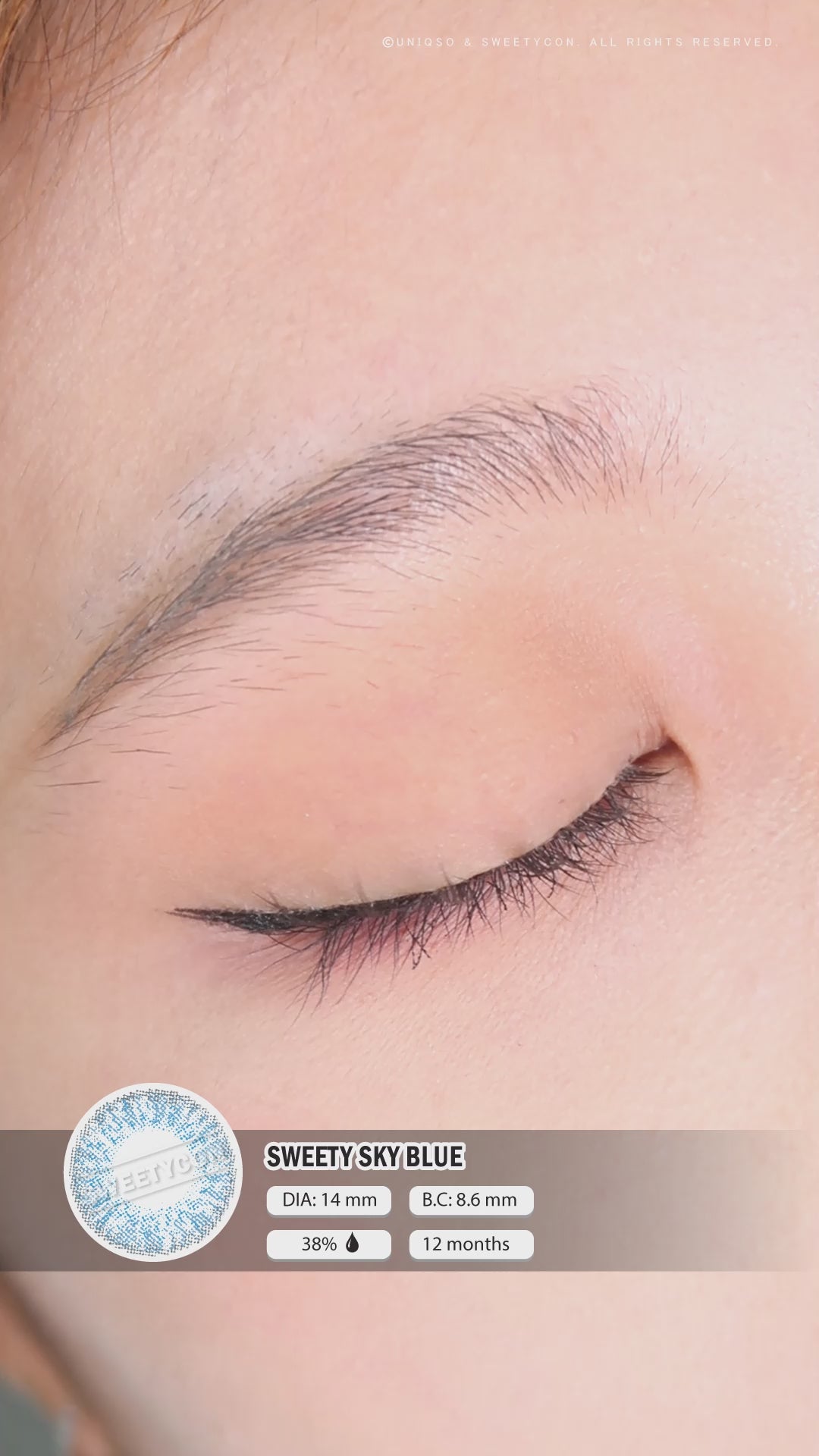 Sweety Sky Blue (1 lens/pack)