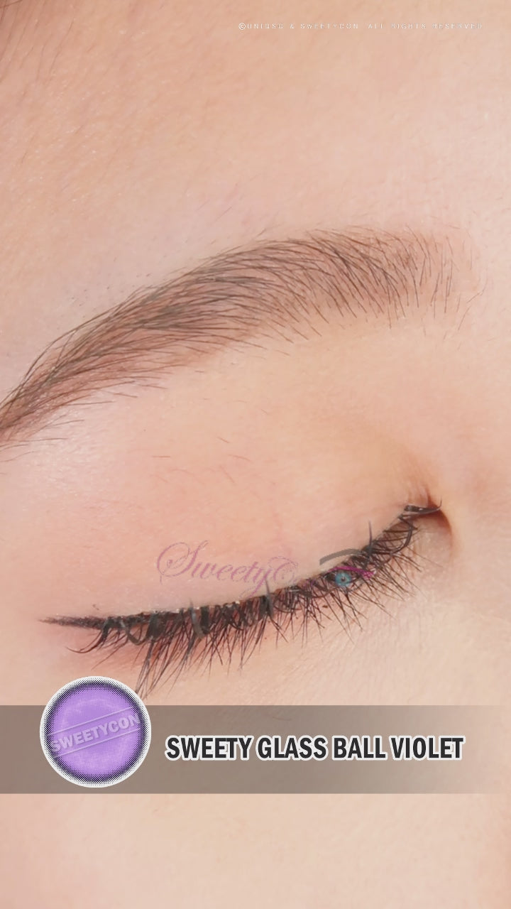 Sweety Glass Ball Violet (1 lens/pack)