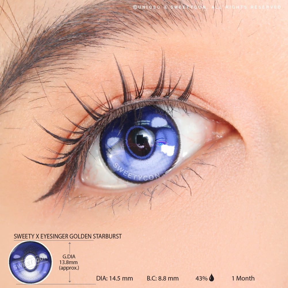 Sweety x Eyesinger Indigo Thunder Eye (2 lenses/pack)-Colored Contacts-UNIQSO