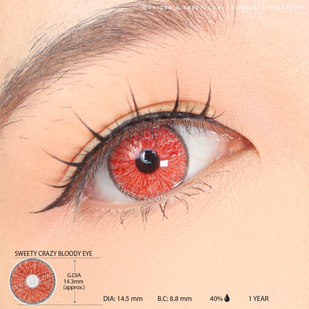 Sweety Crazy Bloody Eye (1 lens/pack)-Crazy Contacts-UNIQSO