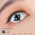 Sweety Mini Sclera Black Splash (1 lens/pack)-Mini Sclera Contacts-UNIQSO