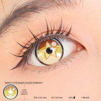 Sweety x Eyesinger Golden Starburst (2 lenses/pack)-Colored Contacts-UNIQSO