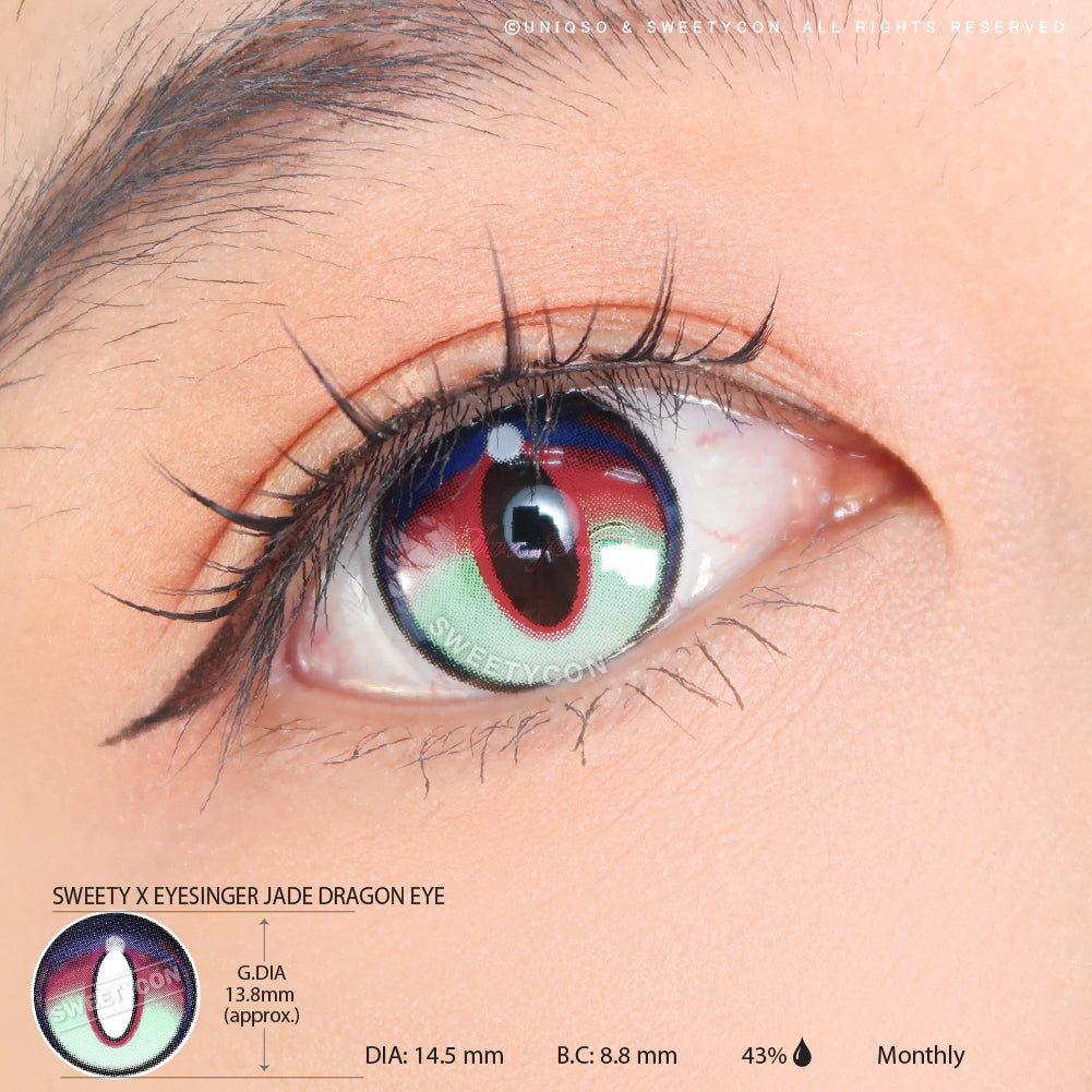 KINJO　One's eyes ～6　　Uniqueキャンバス Sweety x Eyesinger Jade Dragon Eye (2 lenses/pack) – UNIQSO