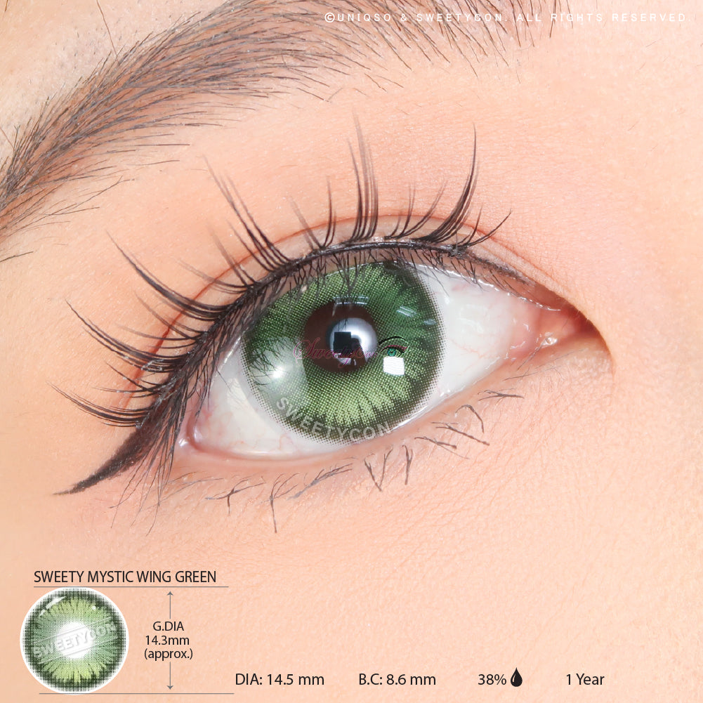 Sweety Mystic Wing Green | Colored Contacts – UNIQSO