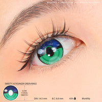 Sweety x Eyesinger Green Rings (2 lenses/pack)-Colored Contacts-UNIQSO