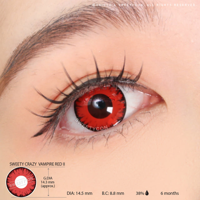 Sweety Crazy Vampire Red II (1 lens/pack)