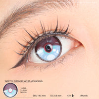 Sweety x Eyesinger Violet Arcane Ring (2 lenses/pack)-Colored Contacts-UNIQSO
