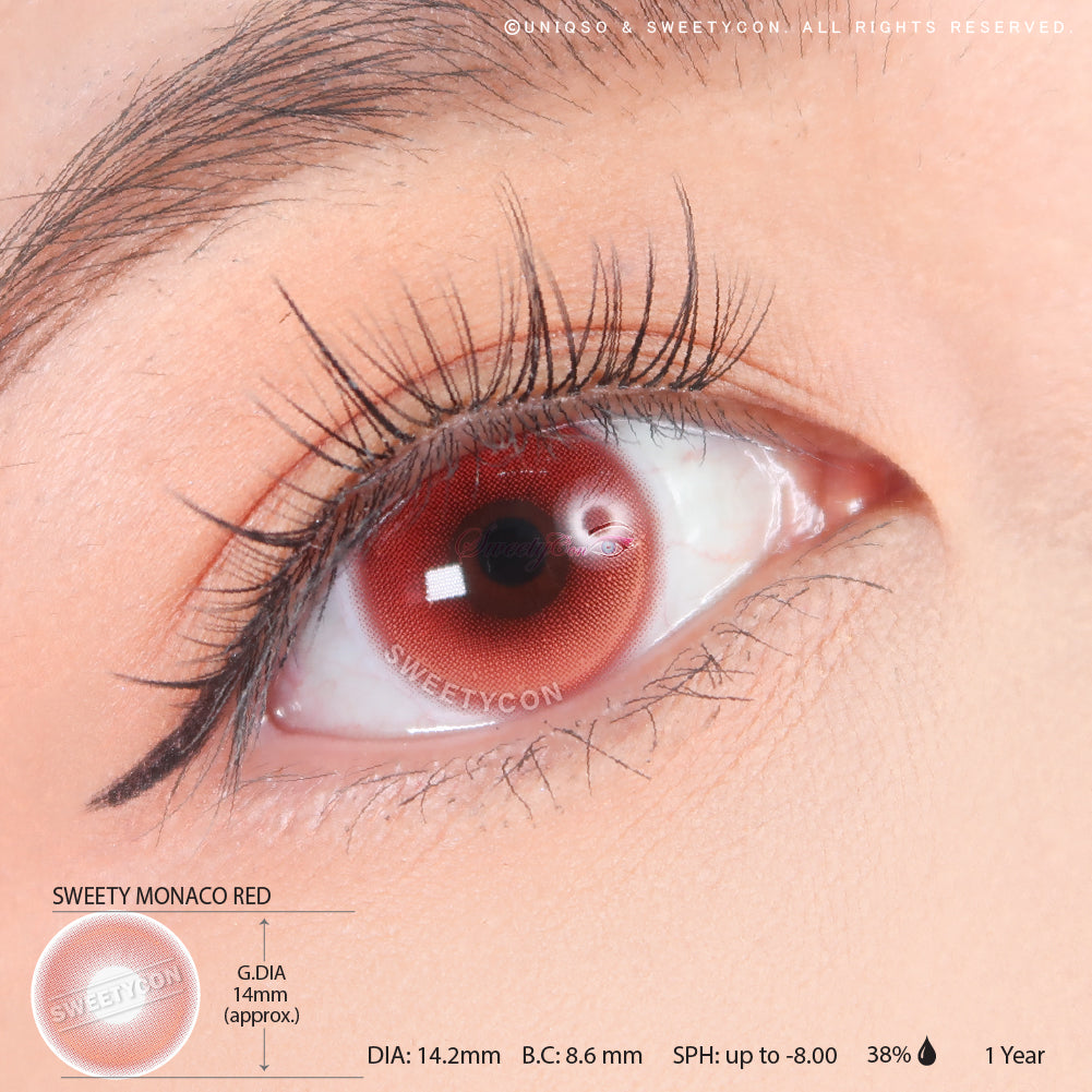 Highlight Red Contacts | With Prescription Anime & Halloween