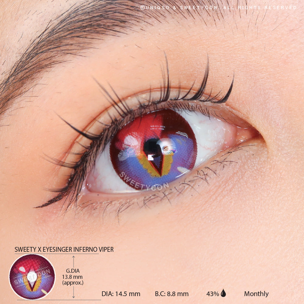 Sweety x Eyesinger Inferno Viper (2 lenses/pack) – UNIQSO