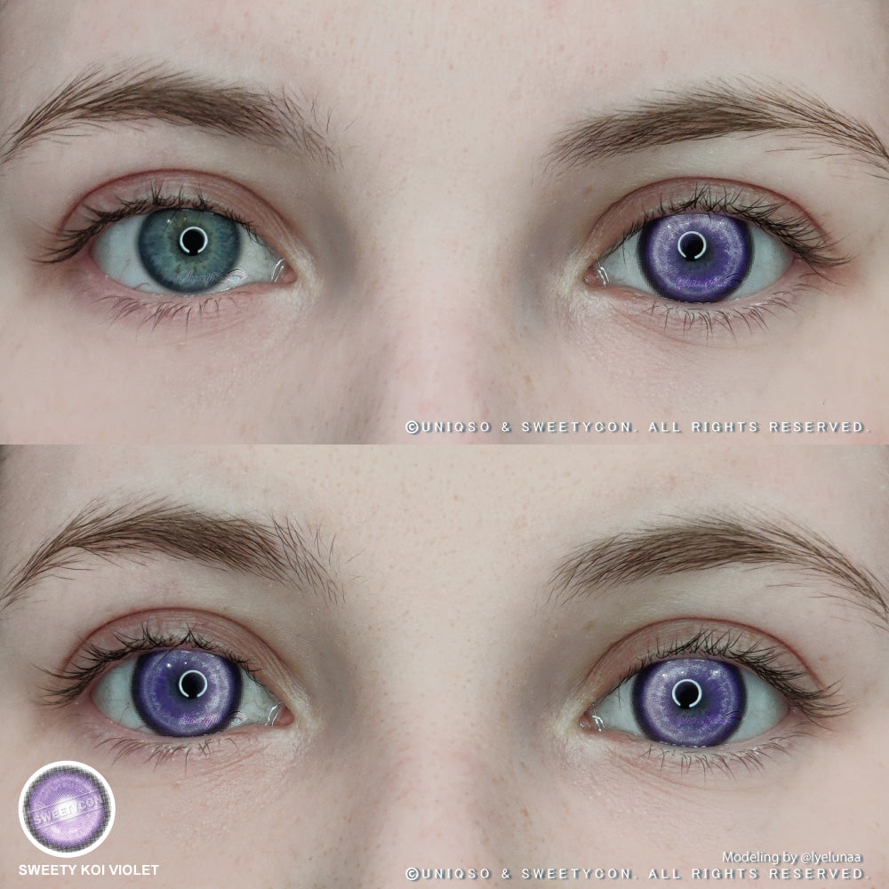 Sweety Koi Violet Cosplay Colored Contacts For Anime Eye – UNIQSO