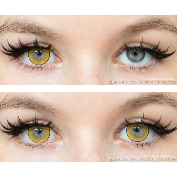Kazzue Intense Pop Yellow (1 lens/pack)-Colored Contacts-UNIQSO