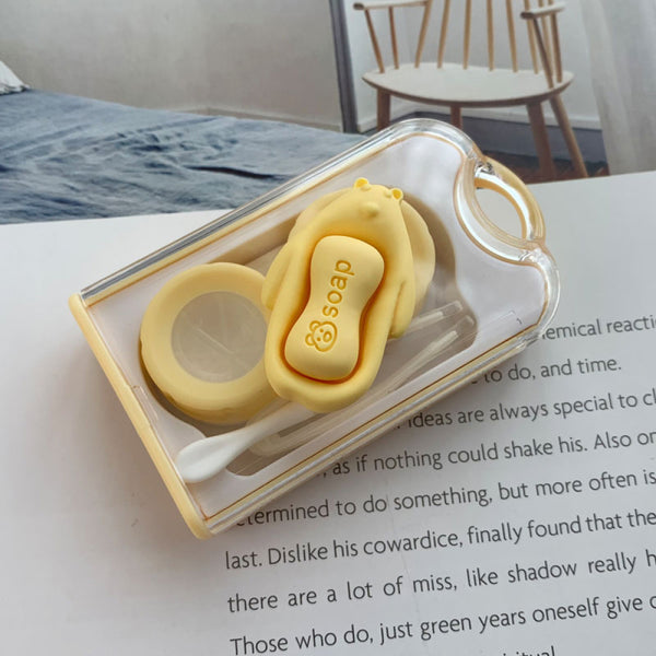 Cute Soap Bear Leak Proof Lens Case-Lens Case-UNIQSO