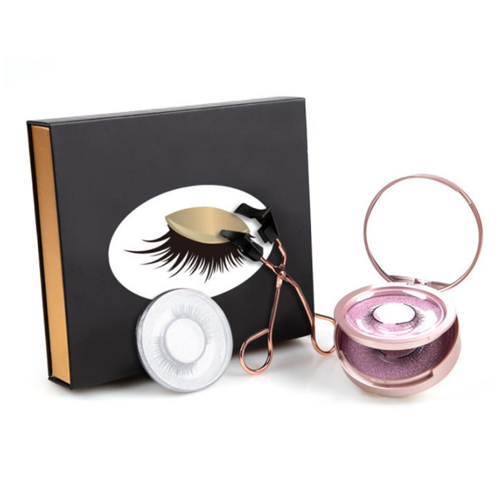 Top & Bottom Magnetic Faux Mink Natural Long Eyelashes with Applicator (3 Pairs)-Magnetic Eyelash-UNIQSO