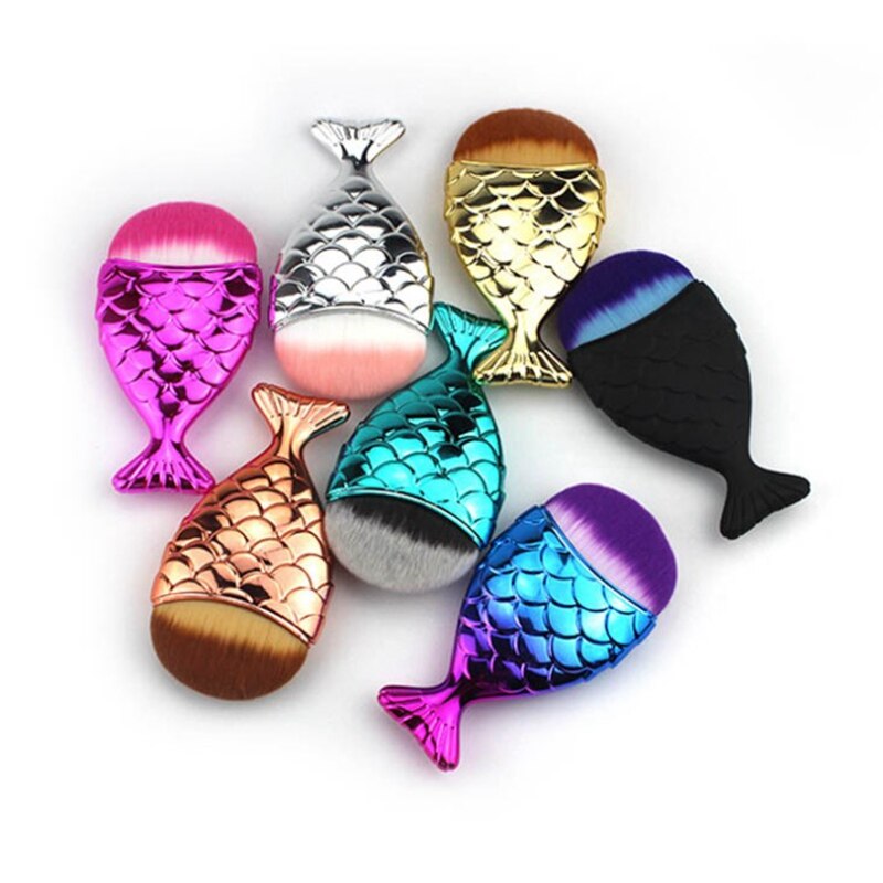 Mermaid Foundation Brush-Makeup Brushes-UNIQSO