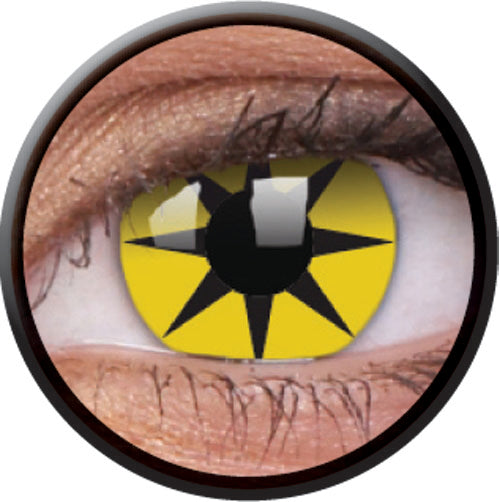 Colorvue Crazy Yellow Star (2 lenses/pack)-Crazy Contacts-UNIQSO